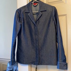 Soft silky denim jacket